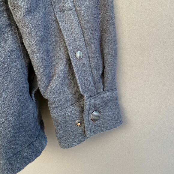 Mens Prana shirt jacket - navy - black - snap up - shacket - organic cotton - L - Picture 3 of 10